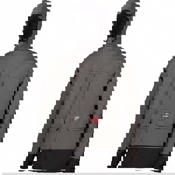 Rain Jacket: Size XL, Gray, Polyester & Polyurethane